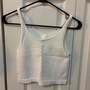 Nikibiki White Ribbed Tank Top